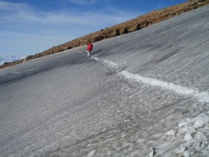 御嶽山の雪