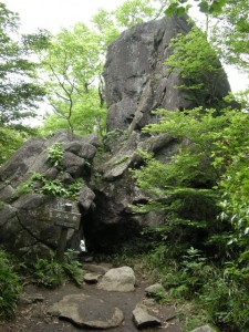 つくば山の岩