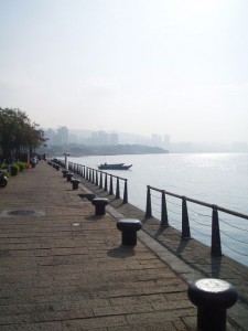 滞在した淡水の風景