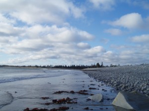 カナダはリバプールの浜辺