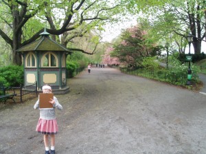 セントラルパークの桜 セントラルパークで桜